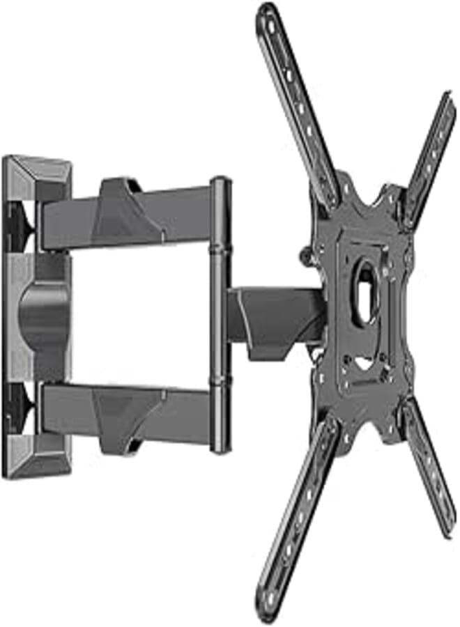 Mcare Model P4 6 Way Swivel Tilt Wall Mount, TV Wall Mount for LCD/LED TVs Upto 32 to 55 Inch. Movable Corner Bracket, Full Motion.